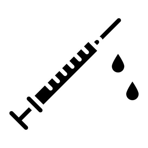 Syringe Glyph Icon | Tuberculosis