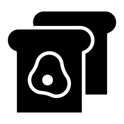 Avocado Toast Glyph Icon