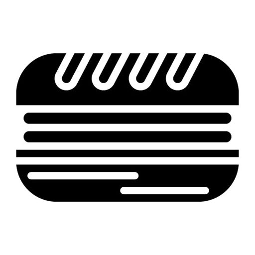 Breakfast Sandwich Glyph Icon
