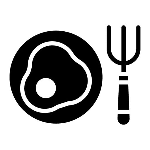 Brunch Menu Glyph Icon