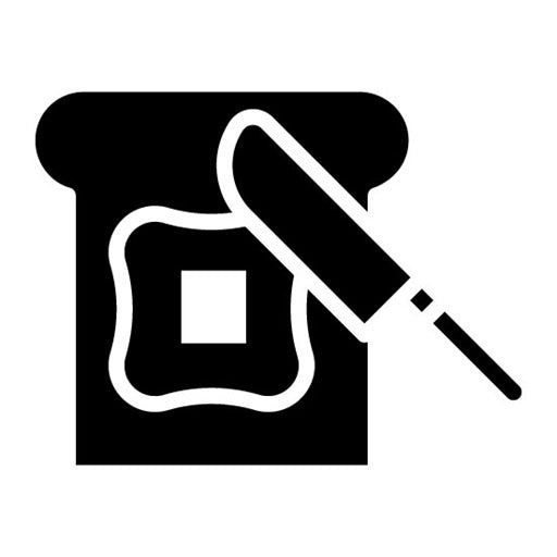 Buttered Toast Glyph Icon