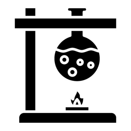 Bunsen Burner Glyph Icon