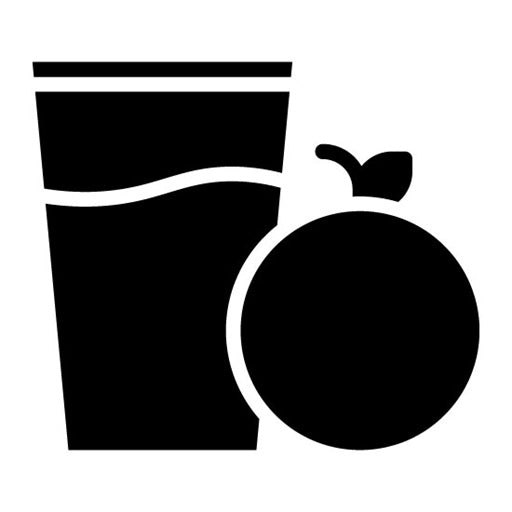 Orange Juice Glyph Icon | Brunch