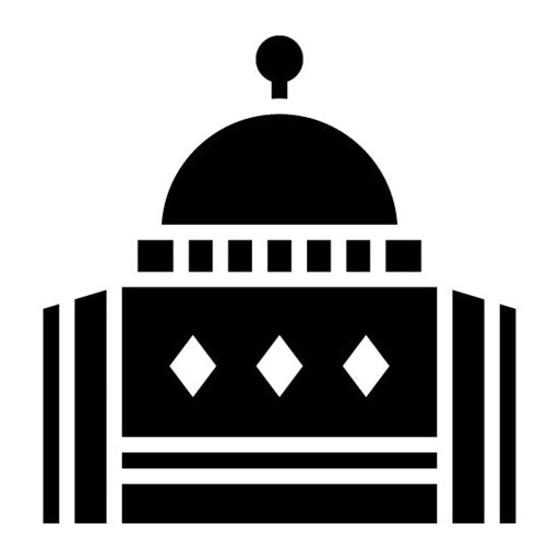 Al Aqsa Mosque Glyph Icon