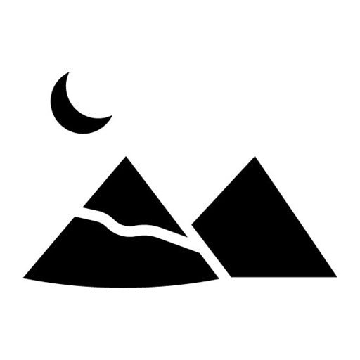 Sand Dunes Glyph Icon | Islamic New Year
