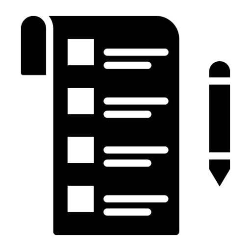 Agenda Glyph Icon