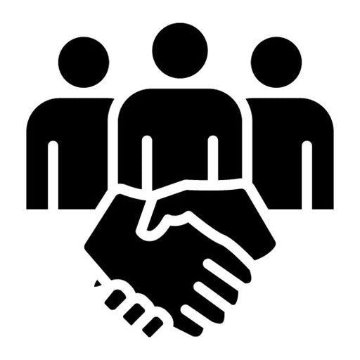 Teamwork Glyph Icon | Business Meeting