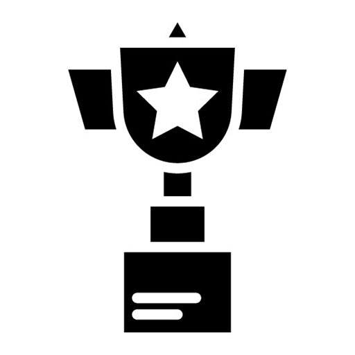 Trophy Glyph Icon | Business Meeting