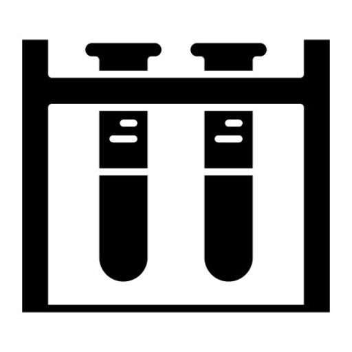 Test Tube Stand Glyph Icon