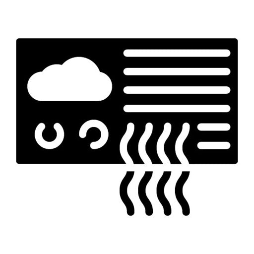Air Quality Sensor Glyph Icon