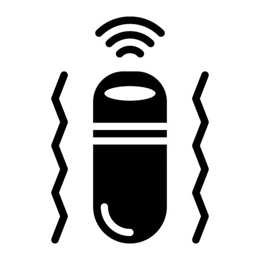 Vibration Sensor Glyph Icon