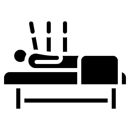 Acupuncture Glyph Icon | Physical Wellbeing