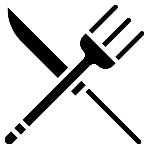 Crossed Fork and Knife Glyph Icon