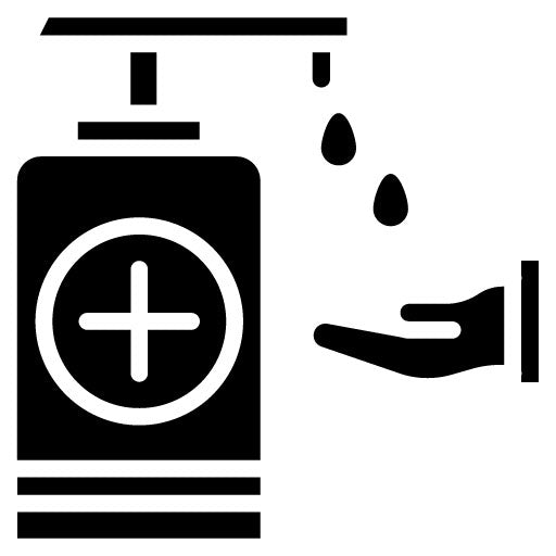 Hand Sanitizer Glyph Icon | Physical Wellbeing