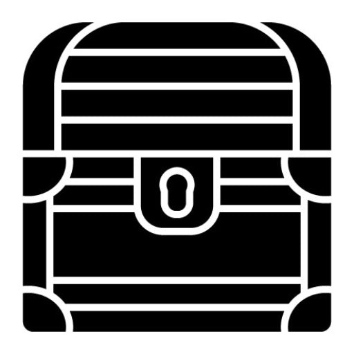 Treasure Chest Glyph Icon | History