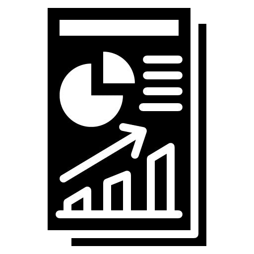 Reporting Glyph Icon | Business Onboarding