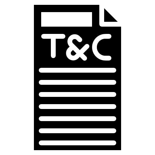 Terms and Conditions Glyph Icon