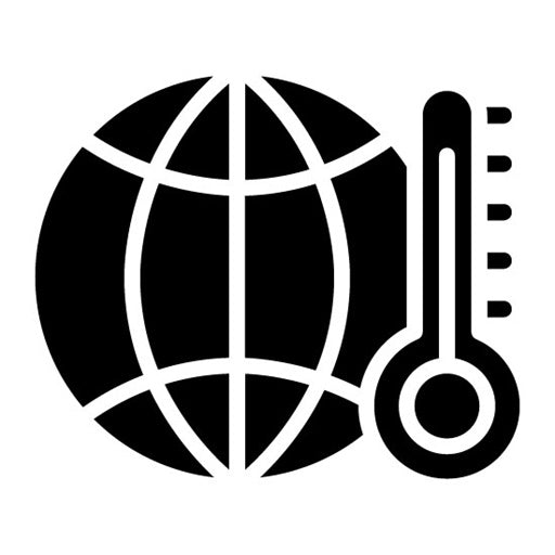 Global Warming Glyph Icon | World Environment Day