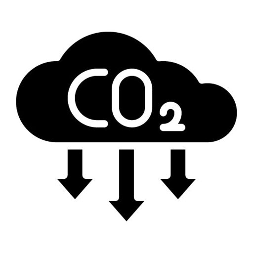 Greenhouse Gas Reduction Glyph Icon