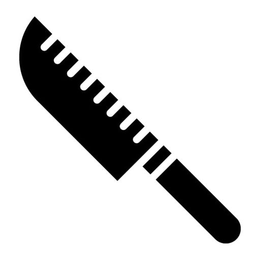 Blade and Knife Glyph Icon