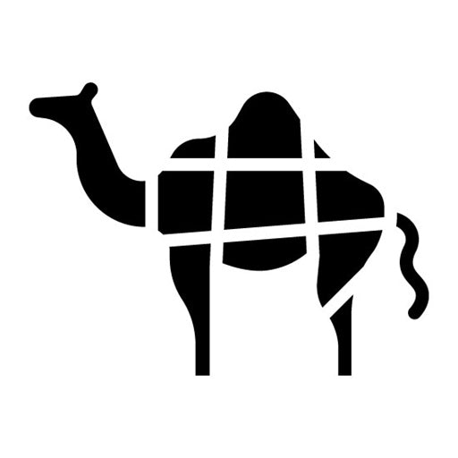 Camel 7 Parts Glyph Icon