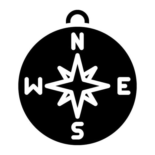 Compass Glyph Icon | World Refugee Day