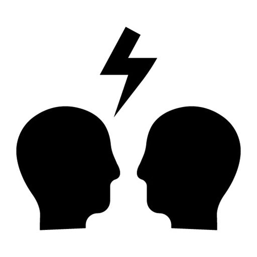 Conflict Glyph Icon | World Refugee Day