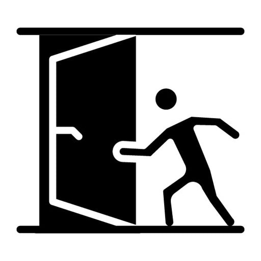 Escape Glyph Icon | World Refugee Day