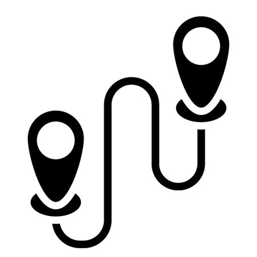Journey Glyph Icon | World Refugee Day