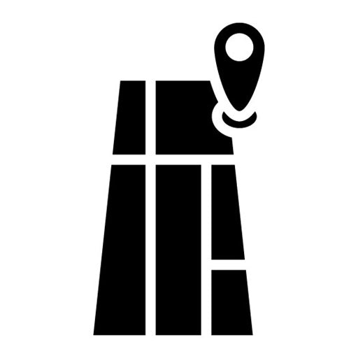 Map Glyph Icon | World Refugee Day