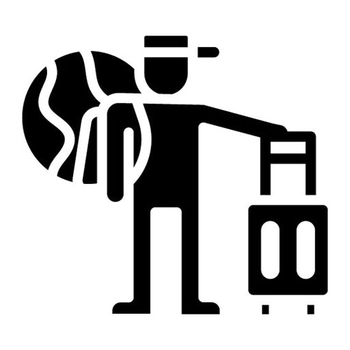 Migration Glyph Icon | World Refugee Day