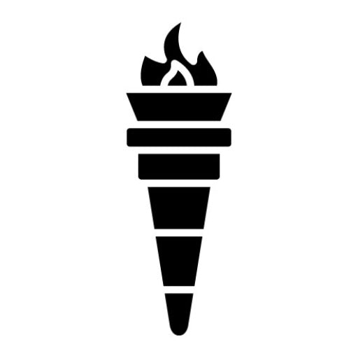 Torch Glyph Icon | History