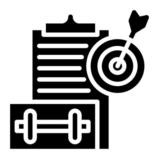 Goal Setting Glyph Icon | Fitness