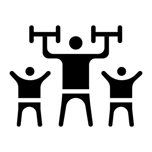Group Workout Glyph Icon