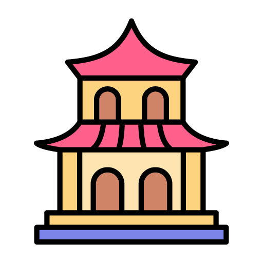 Pagoda Filled Icon