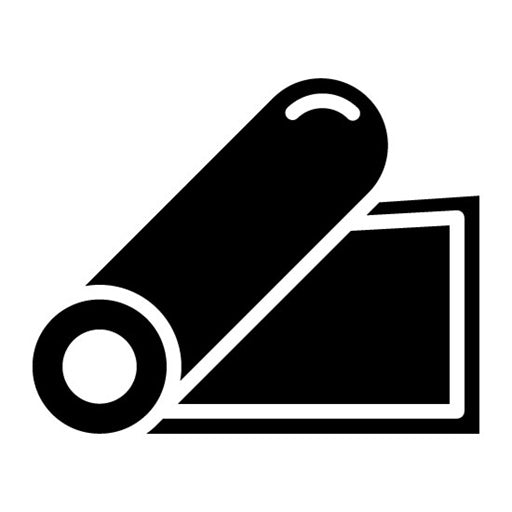 Yoga Mat Glyph Icon