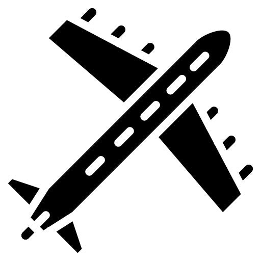 Aircraft Glyph Icon | Airplane