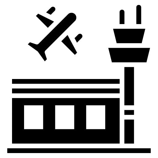 Airport Glyph Icon | Airplane
