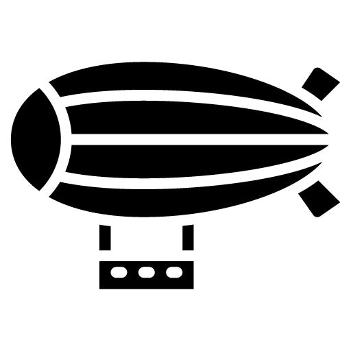 Airship Glyph Icon