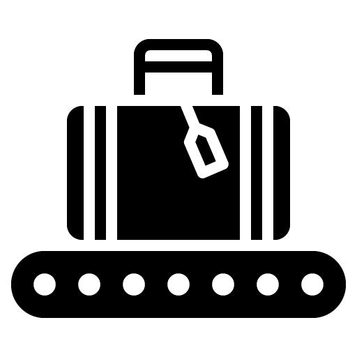 Baggage Claim Glyph Icon