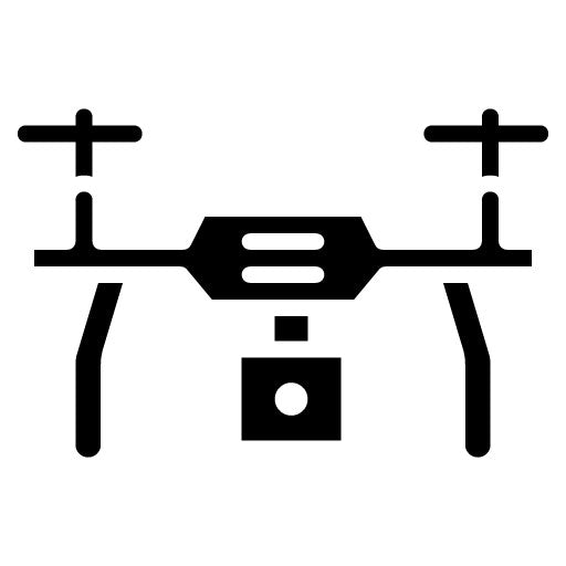 Drone Glyph Icon | Airplane
