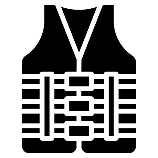 Life Vest Glyph Icon