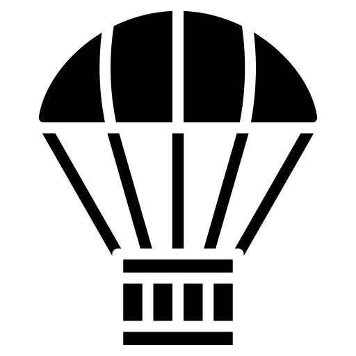 Parachute Glyph Icon