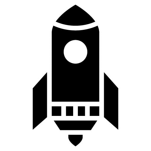 Rocket Glyph Icon | Airplane