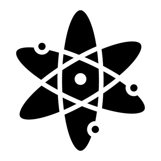Atom Glyph Icon | Virtual Lab