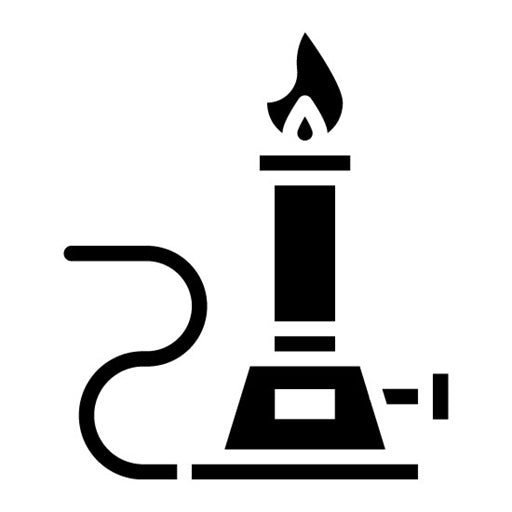 Bunsen Burner Glyph Icon | Virtual Lab