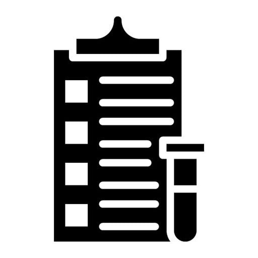 Lab Clipboard Glyph Icon