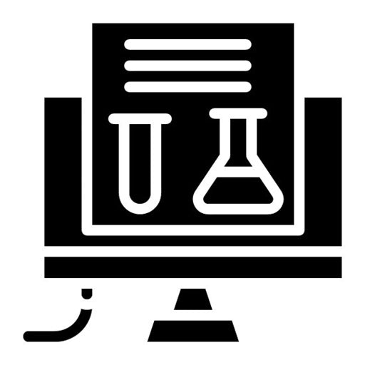 Lab Computer Glyph Icon