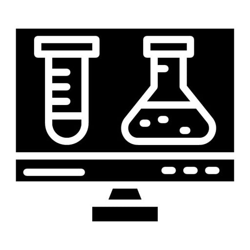 Lab Monitor Glyph Icon