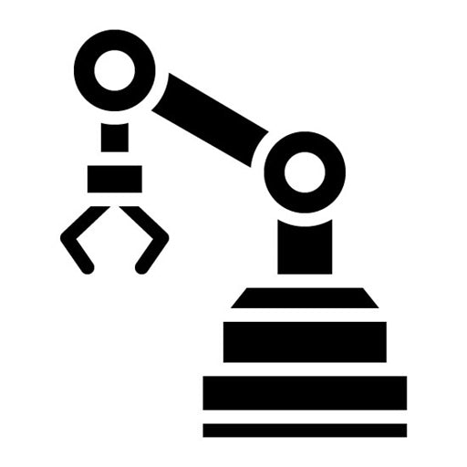 Lab Robot Glyph Icon